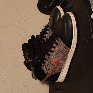 Jordan 1 Retro High GP Little Kids Shoes Black/Bronze/White